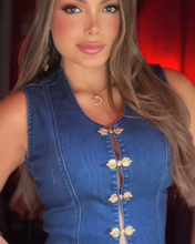 Cargar imagen en el visor de la galería, CONJUNTO DENIM COLOMBIANO