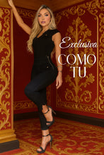 Cargar imagen en el visor de la galería, Enterizo Negro Stretch Efecto Faja – Edición Exclusiva