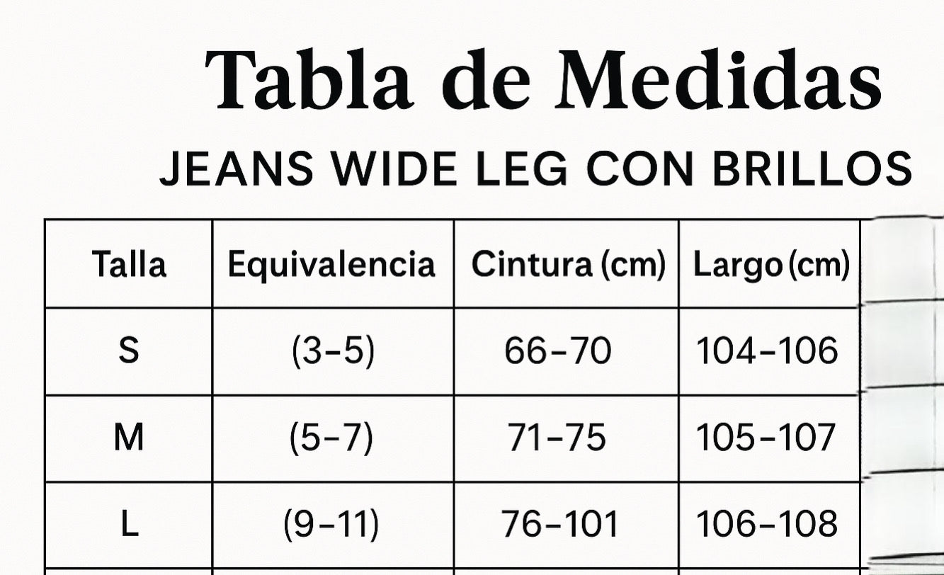 ✨ Jeans Wide Leg Brillantes – Edición Glam