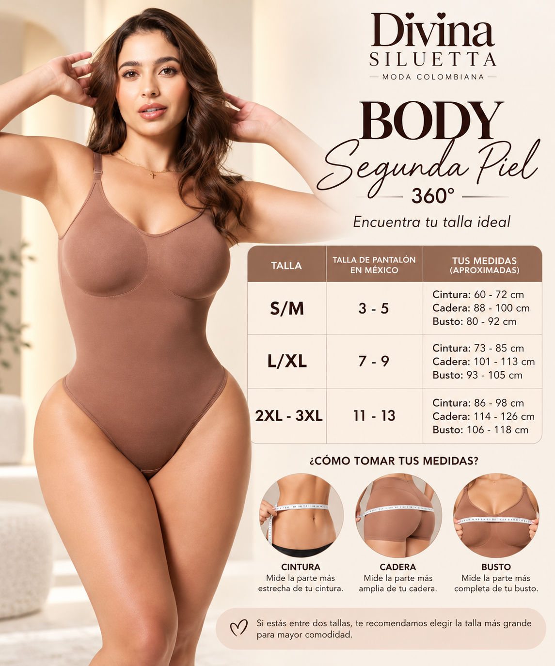 BODY SEGUNDA PIEL 360° | FAJA COLOMBIANA CON REALCE NATURAL