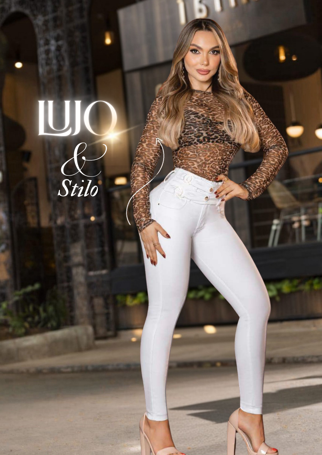 Jeans Colombiano Blanco Chic
