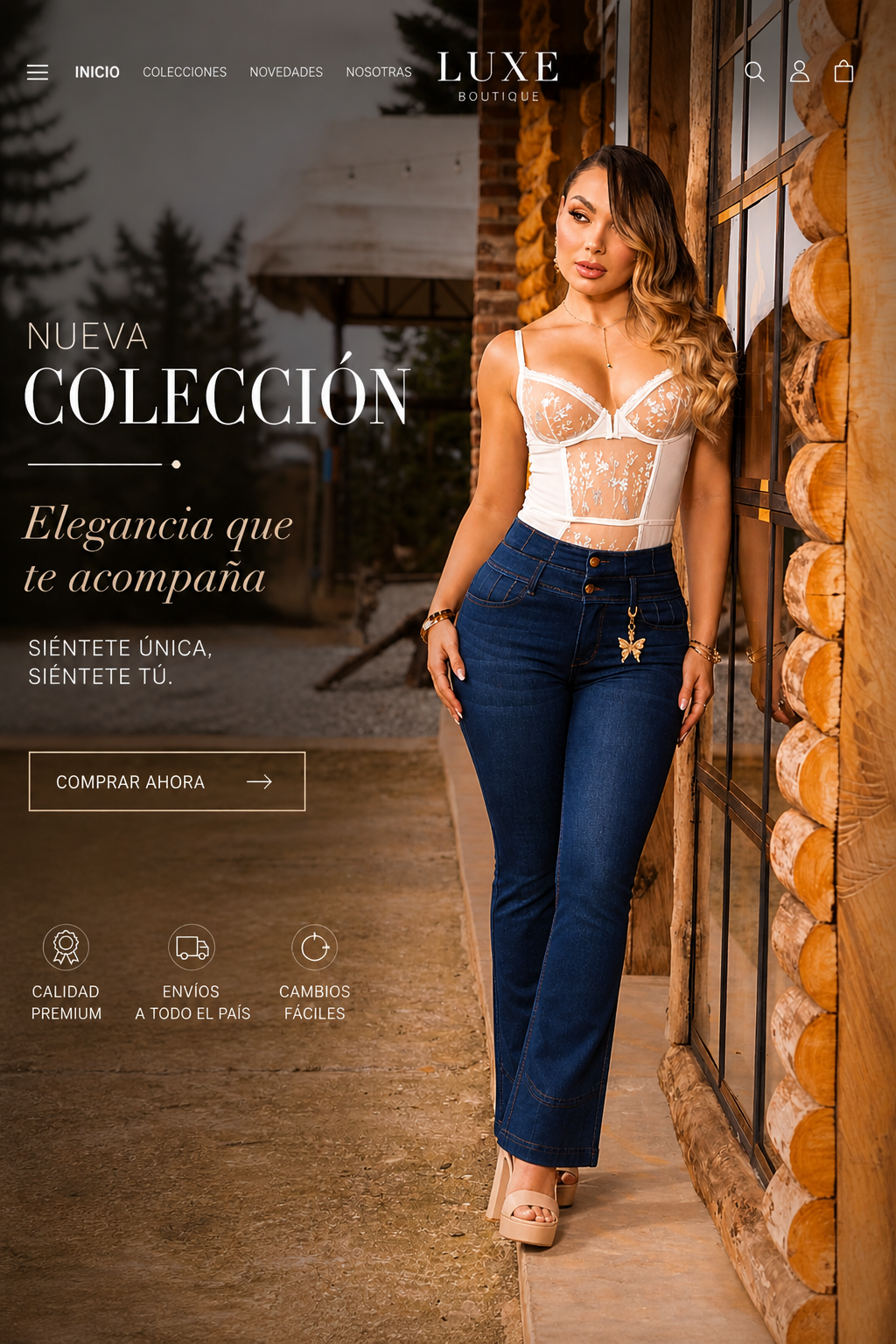 Jean Colombiano Levanta Glúteo Campana Premium – Ref. 9817