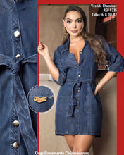 Cargar imagen en el visor de la galería, 👗 Vestido Chambray – REF 8335
