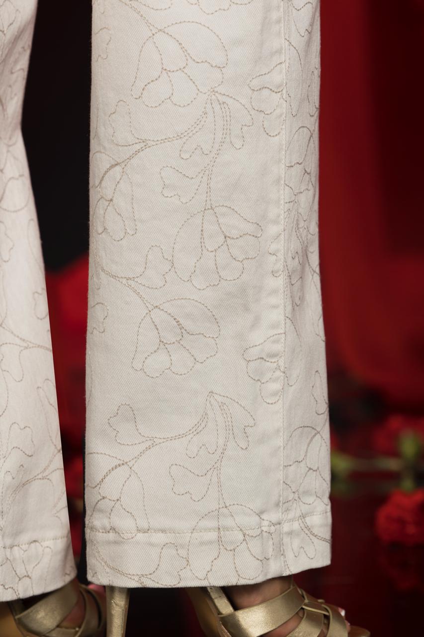 ✨ Jean Colombiano Wide Leg Premium blanco