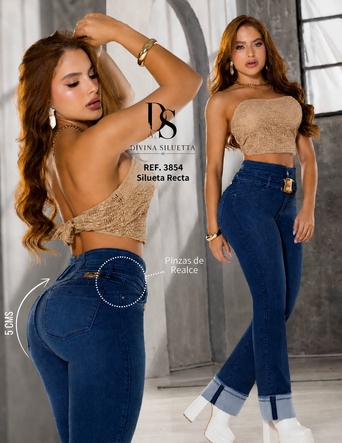 Jeans Colombiano Silueta Recta Ref. 3854