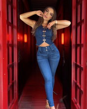 Cargar imagen en el visor de la galería, CONJUNTO DENIM COLOMBIANO

