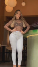 Cargar y reproducir el video en el visor de la galería, Jeans Colombiano Blanco Chic
