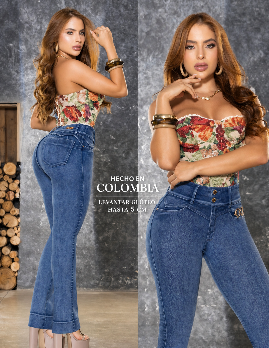 Jeans Colombiano Silueta Recta – Efecto Levanta Glúteo 6471