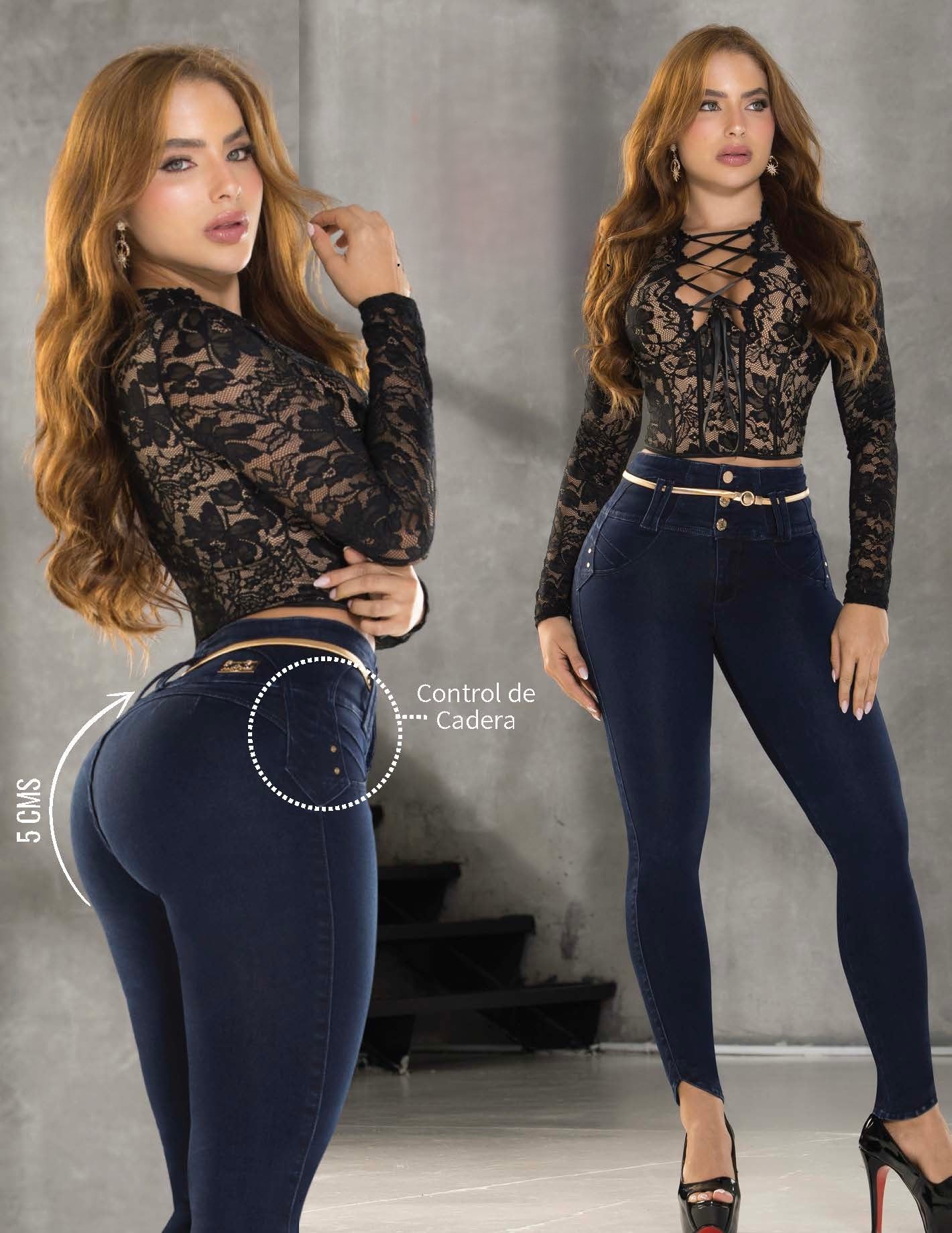 Jeans Colombiano Skinny Push Up – Control de Cadera y Efecto Levanta Glúteo 3124