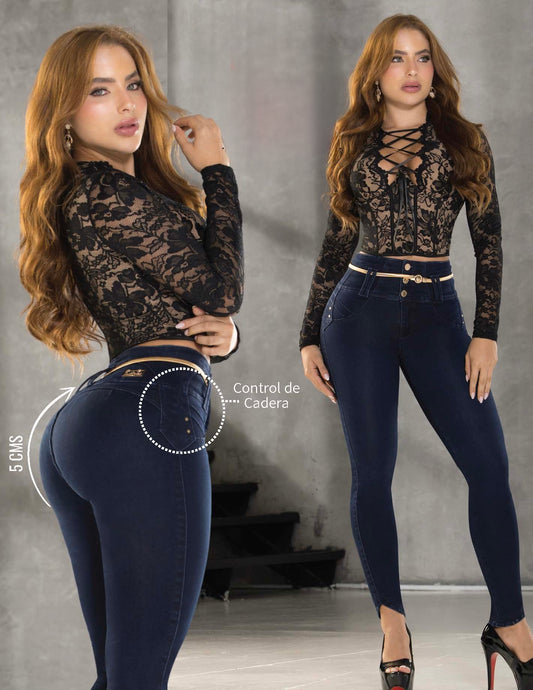 Jeans Colombiano Skinny Push Up – Control de Cadera y Efecto Levanta Glúteo 3124