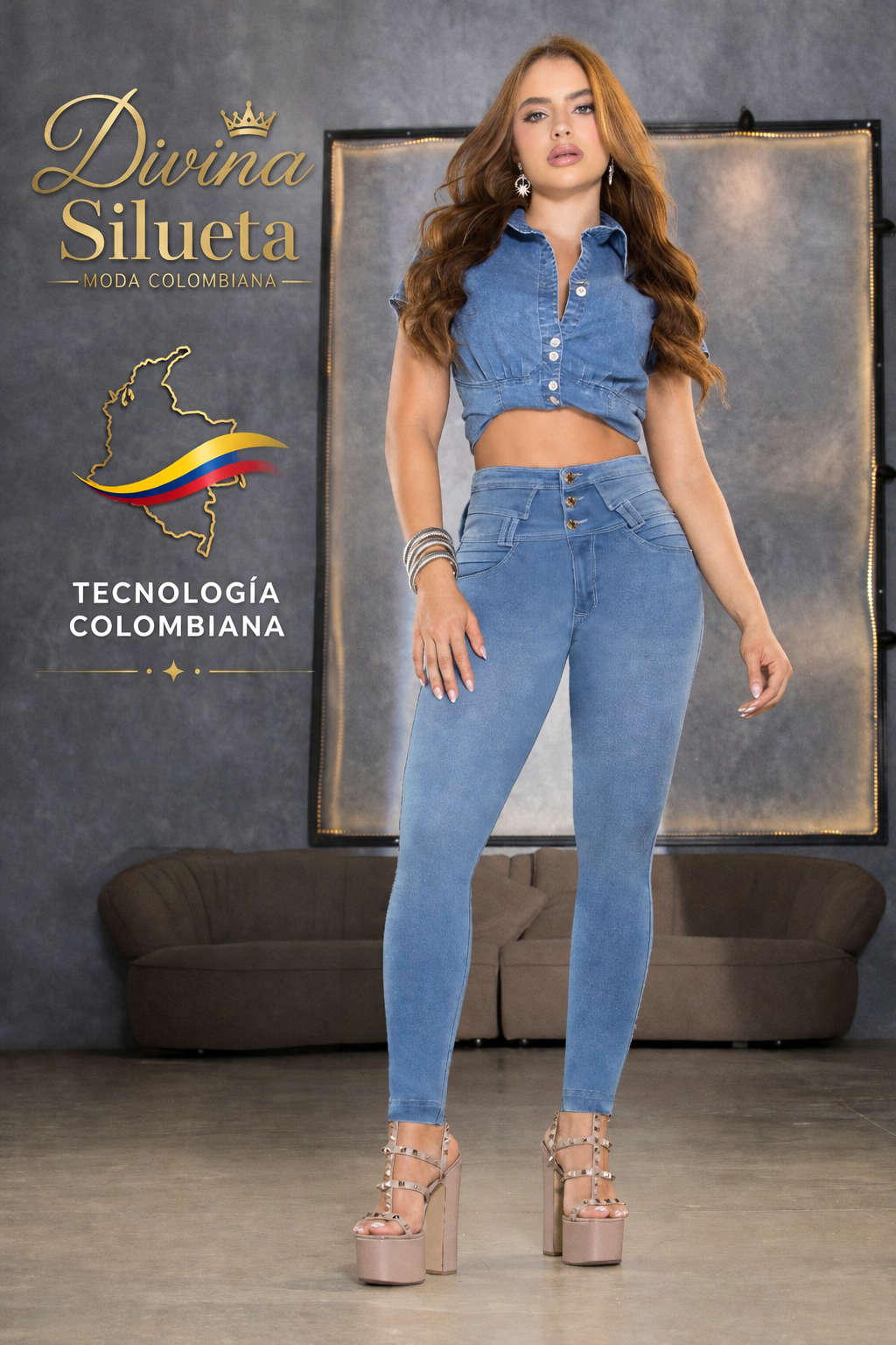 Set Denim Colombiano Blusa 8759 – Versatilidad y Estilo en una sola prenda