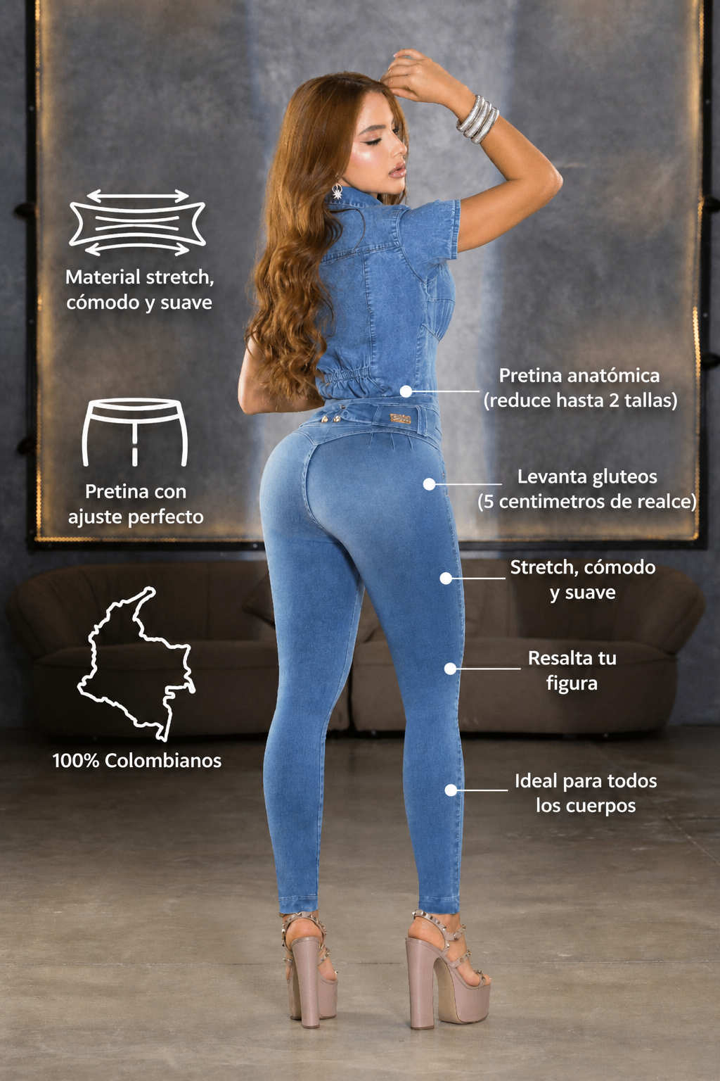 Set Denim Colombiano Blusa 8759 – Versatilidad y Estilo en una sola prenda